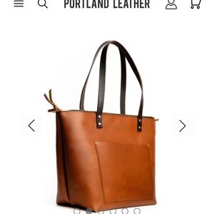 Portland Leather brand - Honey Brown Tote Bag